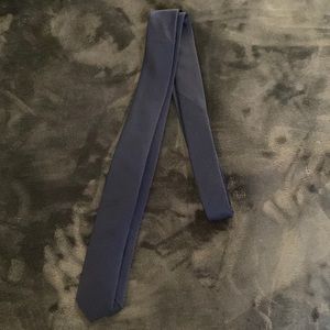 Navy and silver tie bar skinny tie bundle